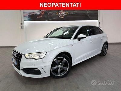 Usata Audi A3 110 CV (80 kW) 2015 Bianco Berlina