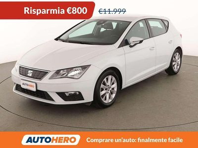 Usata Seat Leon Style 116 CV (85 kW) 2019 Bianco Berlina