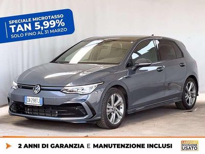Usata VW Golf VIII R-line 150 CV (110 kW) 2023 Dolphin grey metallizzato Berlina