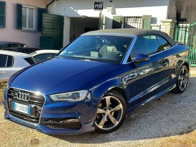 Usata Audi A3 Cabriolet S-Line 184 CV (135 kW) 2015 Blu Cabrio