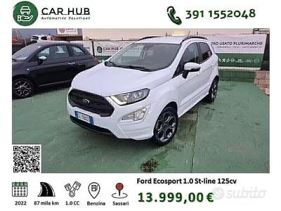 Usata Ford Ecosport ST 125 CV (91 kW) 2022 Bianco SUV