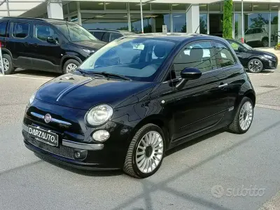Usata Fiat 500 Lounge 69 CV (50 kW) 2010 Nero Utilitaria