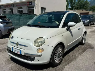 Usata Fiat 500 Lounge 75 CV (55 kW) 2008 Bianco Utilitaria