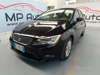 Usata Seat Leon Style 105 CV (77 kW) 2015 Nero Berlina