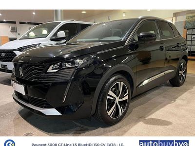 Usata Peugeot 3008 GT-line 131 CV (96 kW) 2021 Nero SUV