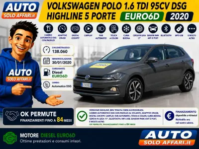 Usata VW Polo Highline 95 CV (69 kW) 2020 Grigio Utilitaria
