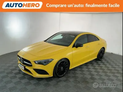 Usata Mercedes CLA200 150 CV (110 kW) 2022 Giallo Coupé