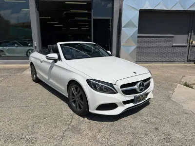 Usata Mercedes C220 Executive 170 CV (125 kW) 2018 Bianco Cabrio