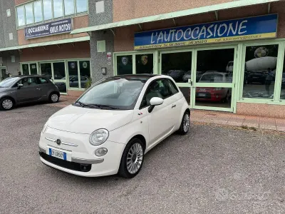 Usata Fiat 500 Lounge 68 CV (50 kW) 2009 Bianco Cabrio