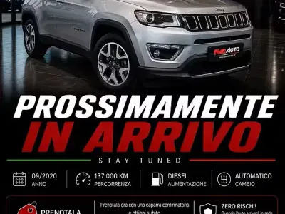 Usata Jeep Compass Limited 140 CV (102 kW) 2020 Grigio SUV