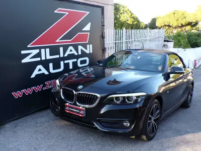 Usata BMW 220 Sport Line 190 CV (139 kW) 2018 Nero Cabrio