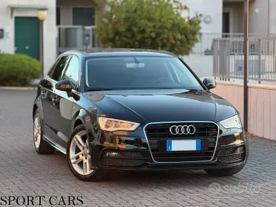 Usata Audi A3 S-Line 110 CV (80 kW) 2015 Nero Berlina