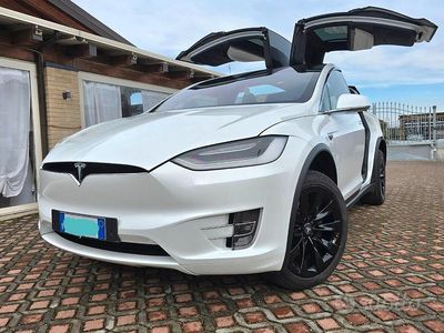 Usata Tesla Model X Long Range AWD 100 kW (136 CV) 2020 Bianco SUV