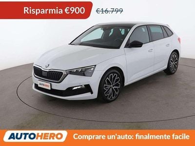 Usata Skoda Scala Sport 150 CV (110 kW) 2019 Bianco Utilitaria