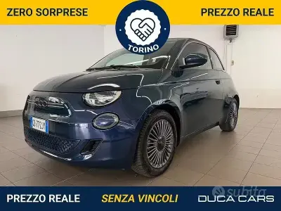 Usata Fiat 500e Business 86 kW (118 CV) 2020 Verde Berlina
