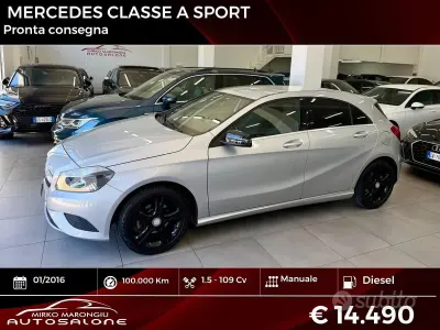 Usata Mercedes A180 109 CV (80 kW) 2016 Grigio Berlina