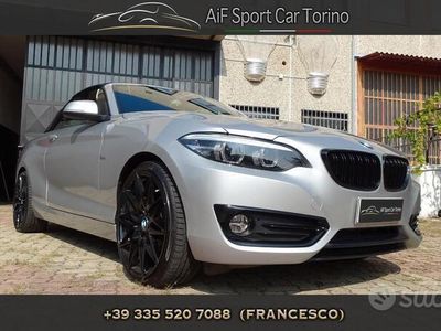 usata BMW 218 d Cabrio Sport Line Gancio traino completo