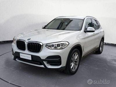 Usata BMW X3 Advantage 190 CV (139 kW) 2019 Mineral white metallizzato SUV