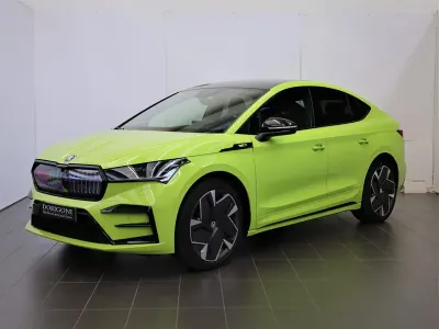 Usata Skoda Enyaq iV RS 250 kW (340 CV) 2023 Verde mamba SUV