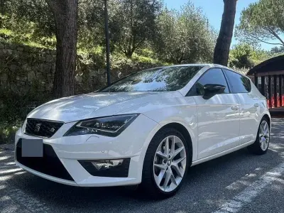Usata Seat Leon FR 150 CV (110 kW) 2013 Bianco Berlina