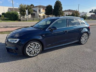 Usata Audi A3 S-Line 150 CV (110 kW) 2017 Blu Berlina