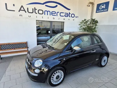 Usata Fiat 500 Lounge 69 CV (50 kW) 2009 Nero Cabrio