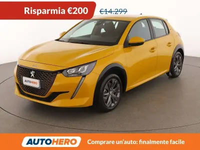 Usata Peugeot e-208 Active 56 kW (77 CV) 2021 Giallo Utilitaria