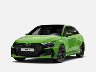 Nuova Audi RS3 Sportback Comfort 400 CV (294 kW) 2026 Verde kyalami Utilitaria