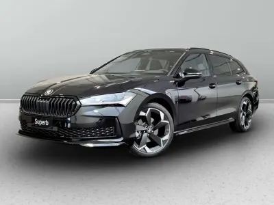 Nieuw Skoda Superb SportLine 150 PK (110 kW) 2026 Zwart Stationwagen