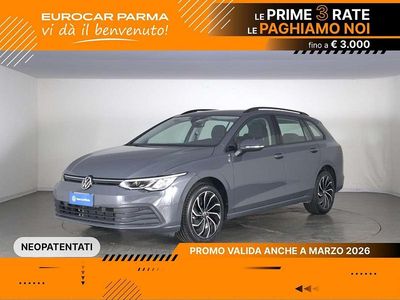 Usata VW Golf VIII Life 110 CV (80 kW) 2023 Dolphin grey metallizzato Station wagon