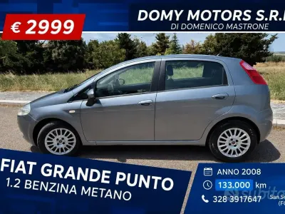 Usata Fiat Grande Punto 69 CV (50 kW) 2008 Grigio Utilitaria