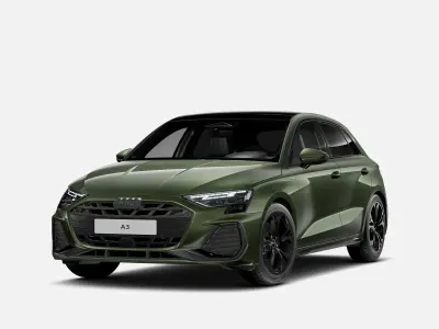 Nuova Audi A3 S-Line 150 CV (110 kW) 2026 Verde district metallizzato