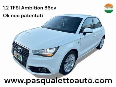 Usata Audi A1 Ambition 86 CV (63 kW) 2012 Bianco Berlina