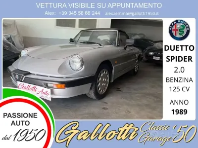 Usata Alfa Romeo Spider Quadrifoglio Verde 125 CV (91 kW) 1989 Argento Cabrio