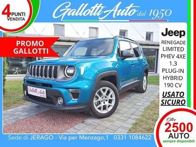Usata Jeep Renegade Limited 190 CV (139 kW) 2021 Turchese SUV