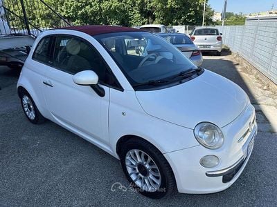 Usata Fiat 500C Lounge 95 CV (69 kW) 2009 Bianco Cabrio