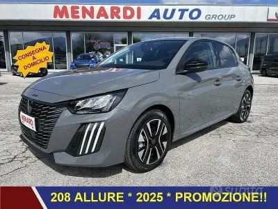 Usata Peugeot 208 Allure 101 CV (74 kW) 2025 Grigio Utilitaria