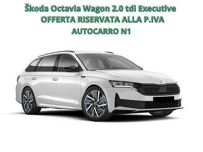 Nuova Skoda Octavia Executive 116 CV (85 kW) 2025 Bianco Station wagon