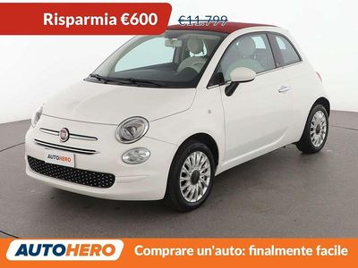 Usata Fiat 500C Lounge 69 CV (50 kW) 2019 Bianco Cabrio