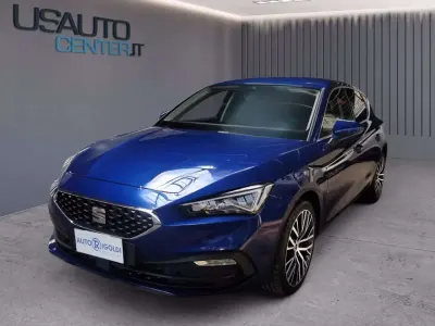 Usata Seat Leon XCELLENCE 150 CV (110 kW) 2020 Blu Berlina