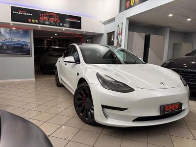 Usata Tesla Model 3 Long Range AWD 366 kW (498 CV) 2022 Bianco Berlina
