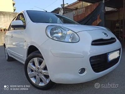 Usata Nissan Micra Visia 80 CV (58 kW) 2012 Bianco Utilitaria
