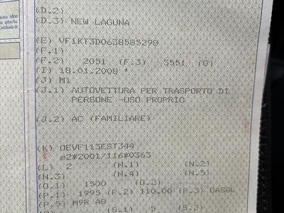 Usata Renault Mégane GrandTour 2008 Grigio Station wagon