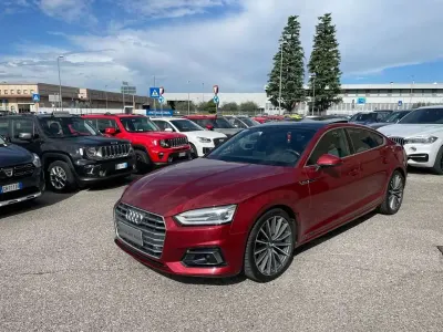 Usata Audi A5 Sportback S-Line 252 CV (185 kW) 2018 Rosso Utilitaria