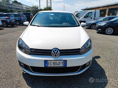 Usata VW Golf VI Highline 122 CV (89 kW) 2010 Bianco Utilitaria