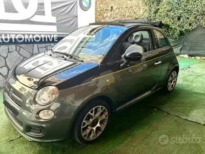 Käytetty Fiat 500C Lounge 69 HP (50 kW) 2014 Harmaa Avoauto
