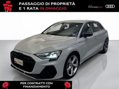 Usata Audi A3 S-Line 150 CV (110 kW) 2025 Bianco ghiacciaio metallizzato Berlina
