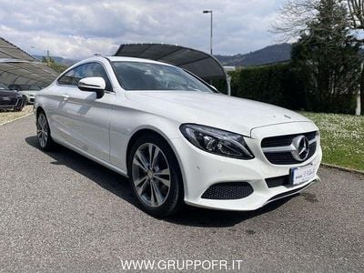 Usata Mercedes C220 170 CV (125 kW) 2016 Bianco Coupé