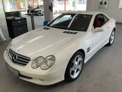Usata Mercedes SL350 245 CV (180 kW) 2006 Designo mystic bianco perlato Cabrio