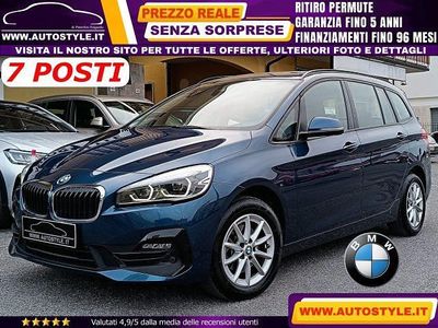 Usata BMW 216 Gran Tourer Efficient Dynamics 116 CV (85 kW) 2021 Blu Monovolume